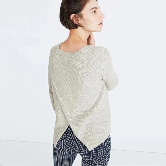 Madewell | Caramel Tan Province Cross-Back Pullover Sweater Size Medium M - Picture 5 of 13
